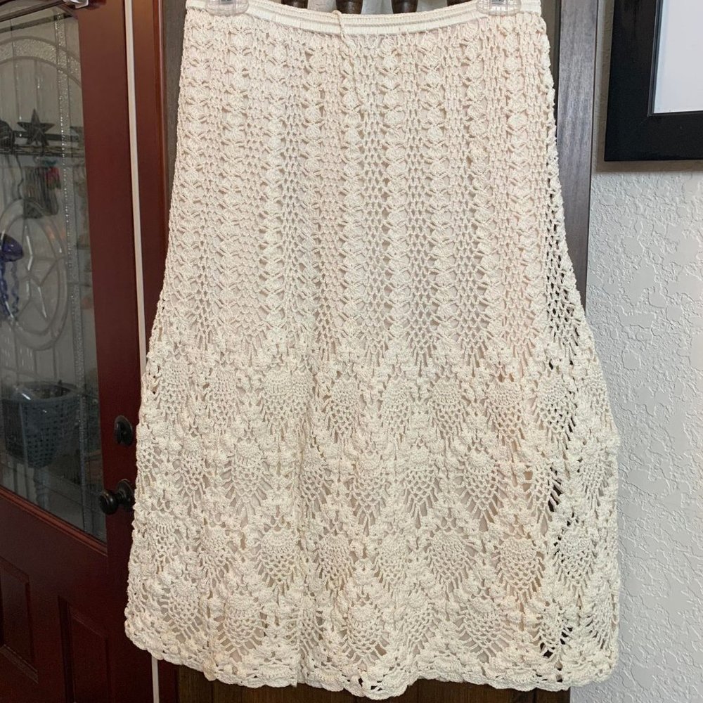 Beautiful Crocheted Skirt Sz L